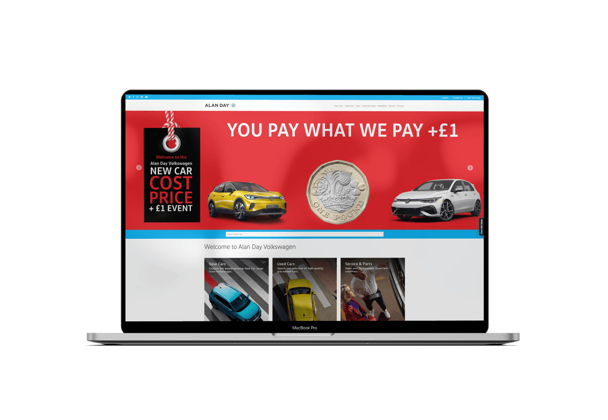 SEO case study for Alan Day Volkswagen