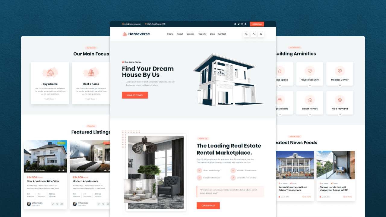 Real estate website SEO