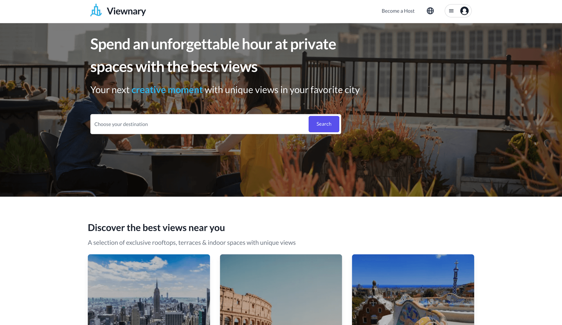 Viewnary platform web design case study