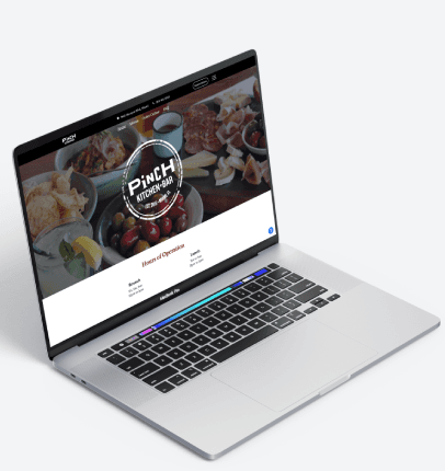 Pinch Miami Kitchen+Bar Web Design website screenshot